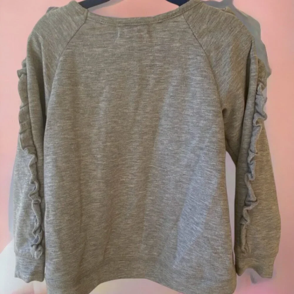 btween Unicorn Applique Sequin Sweatshirt